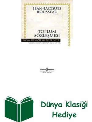 İş Bankası Kültür Yayınları Toplum Sözleşmesi - Hasan Ali Yücel Klasikleri + Dünya Klasiği Hediye