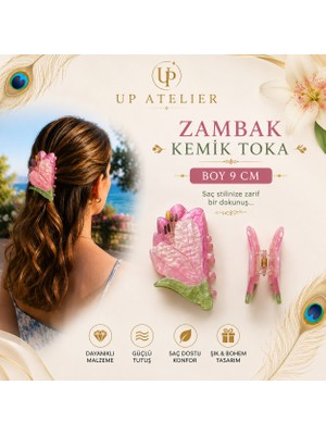Up Atelier Sedefli Zambak Kemik Toka 9cm