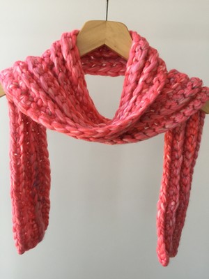 Mora Knit Atkı El Örgüsü Yünlü  Yumuşak Atkı