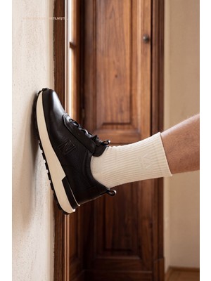 Valmenti Erkek Hakiki Deri Siyah Sneakers & Spor Ayakkabı 1093 079 Erk Ayk Y25 Sıyah Alk