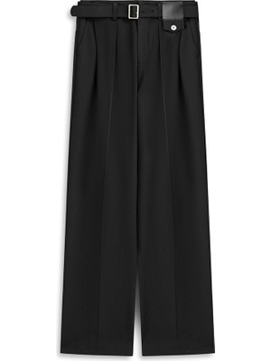 Twist Çift Pileli Kuşaklı Pantolon TW6260003147001