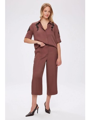 Faik Sönmez Kemeri Lastikli Cep Detaylı Rayon Viskon Capri S26CPR008