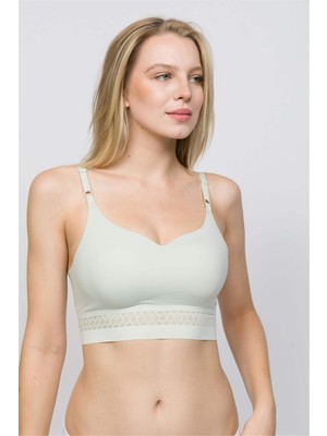 Obje Kadın Yeşil Lazer Kesim Bralet
