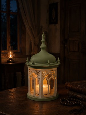 Emas Design Nostaljik Fener Mumluk – Dekoratif LED Mumluk