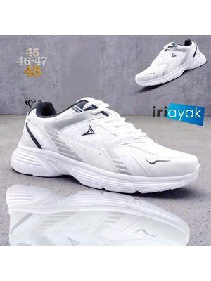 İri Ayak 45-46-47-48 Numaralar Da Rahat Kalıp Sneaker Erkek Spor Ayakkabı