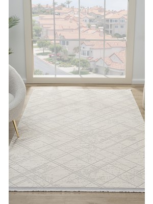 Vitali Home Santana Krem Salon Oturma Odası Çocuk Odası Yatak Odası Halısı SN425
