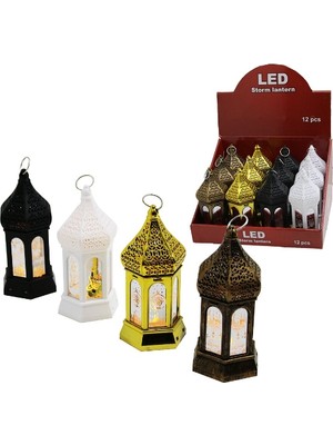 Usm Ramazan Temalı Büyük Altıgen Kapalı Kubbe LED Lamba