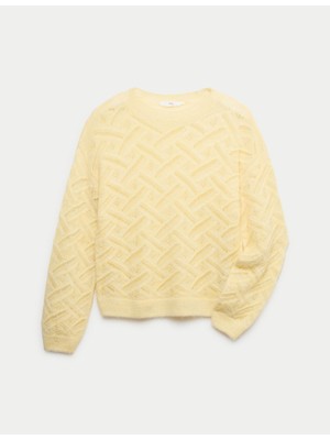 Marks & Spencer Örme Desenli Çocuk Kazak (6-16 Yaş)