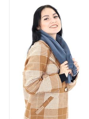 Obje Kadın Füme Polar Atkı