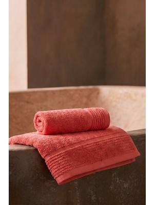Teohomelinens  Ephesus El  & Yüz Havlusu, 2'li Set, %60 Bambu %40 Pamuk, Nar Çiçeği