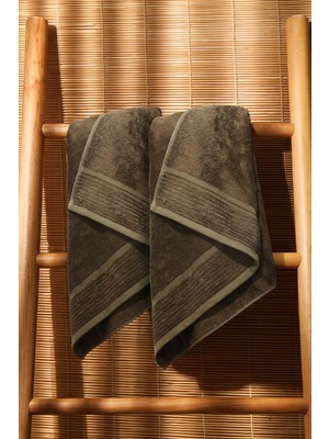 Teohomelinens  Ephesus El  & Yüz Havlusu, 2'li Set, %60 Bambu %40 Pamuk, Yeşil