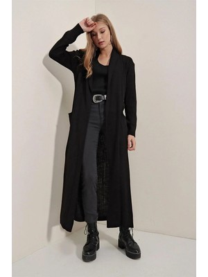 Onno Style Spor Fitilli Uzun Hırka