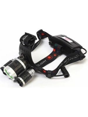 Ozkr Store BR-5000 T6 5000 Lm 3xcree T6+2r5 LED Kafa Feneri