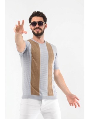 Onno Pamuklu Desenli Triko Tshirt