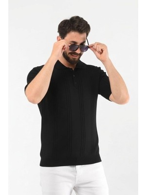 Onno Pamuk Iplikli Boydan Çizgili Triko Tshirt