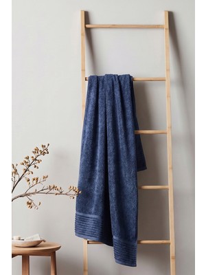 Teohomelinens  Ephesus Banyo Havlusu Seti, 2'li Set, %60 Bambu %40 Pamuk, Lacivert