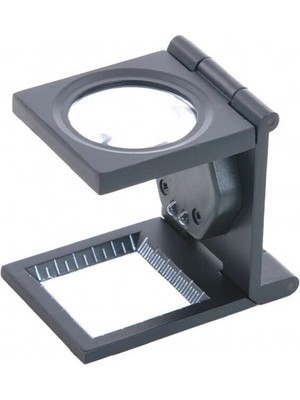 Ozkr Store 25X25 mm Full Çelik Kaplı Katlamalı Büyüteç TH9005B