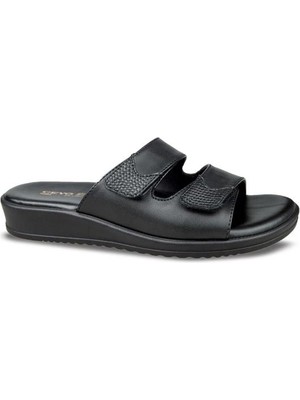 Ceyo 9984-8 Memory Foam Comfort Taban Kadın Terlik Siyah 36-40