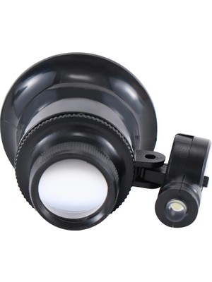 Ozkr Store 20X Büyütmeli,saat,takı Onarım Için Cam Lensli Optik Işıklı  Göz BÜYÜTEÇMG13B9A