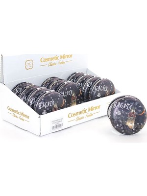Ozkr Store Taşlı Istanbul Tasarımı El Aynası Kalın ALK2493