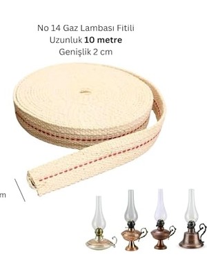 Gaz Lambası Fitili 10 Metre Büyük Boy Kandil Fitili Genişlik 2 cm