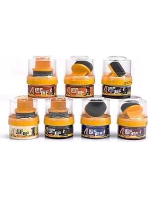 Nuri Leflef 60 ml Cilalı Krem Ayakkabı Boyası Siyah Renkli Deri İçin Uygun