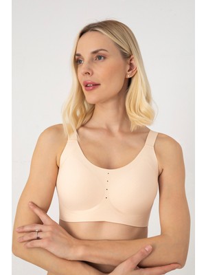 Best Model Büyük Beden C Cup Balensiz Çıkarılabilir Pedli Toparlayıcı Dikişsiz Lazer Sütyen 2226