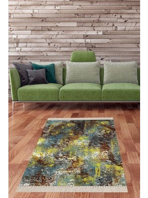 Zemira Pelangi Batik Desenli Renk Geçişli Dijital Baskı Yıkanabilir Kaymaz Taban Salon Halısı Yolluk, Y