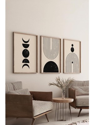 Zemira Artavessa Ahşap Çerçeveli 3 Parça 3D Poster Tablo Seti - 3DARTSOHOSET17-1520