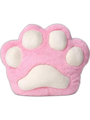 Zemira Ecrou 3 Boyutlu Pembe Pati Peluş Dekoratif Kırlent, Yastık 40 cm