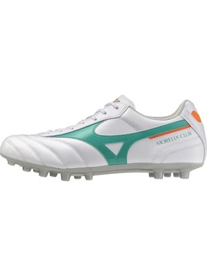 Mizuno Morelia 2 Club Erkek Halı Saha Ayakkabısı Beyaz / Yeşil