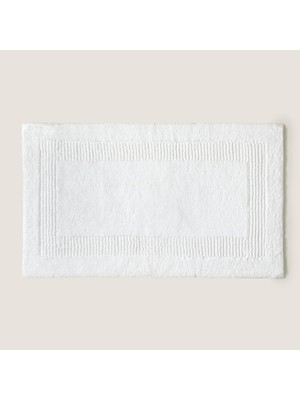 Zemira Plaın Bambu Paspas 40X60 cm Beyaz