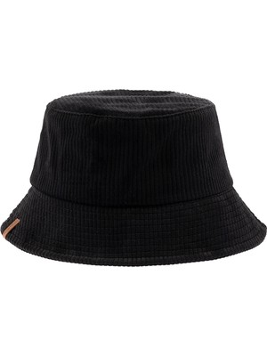 Nordbron Unisex Bucket Şapka Siyah Yazlık Pamuklu Belluno