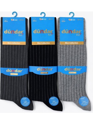 Dündar Çorap 5527 Dündar Erkek Plus Likra Çorap 12LI M19