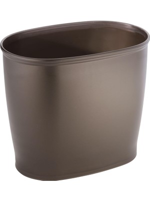 Zemira Interdesign Kent Oval Kutusu, Banyo Mutfak Ofis Için, Plastik, 30,5X20,3X25,4CM, Kahverengi