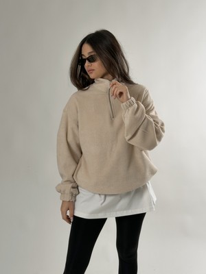 Cocopelli Kadın Ekru Sweatshirt COC2683