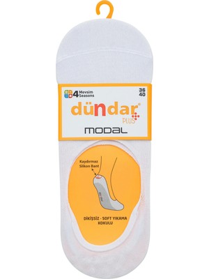 Dündar Çorap 6913 Dündar Modal Babet 12LI Beyaz