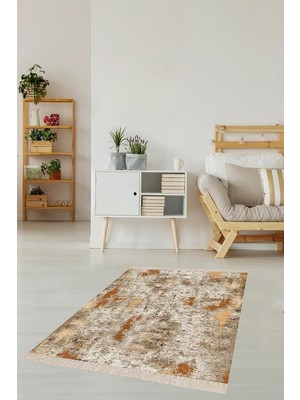 Zemira On The Clouds Batik Desenli Renk Geçişli Dijital Baskı Yıkanabilir Kaymaz Taban Salon Halısı Yol
