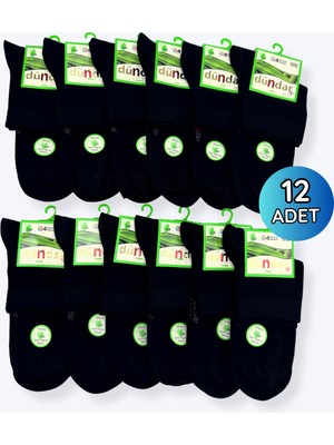 Dündar Çorap 0638 Dündar Bambu Konç Patik 12LI 36-40 Siyah
