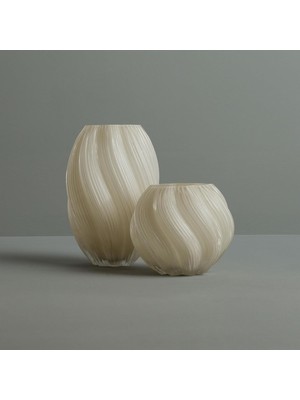 Zemira Linens Coco 18X18X16 cm Vazo Beyaz