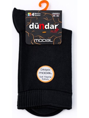Dündar Çorap 5725 Dündar Kadın Modal Soket Çorap 12LI Siyah