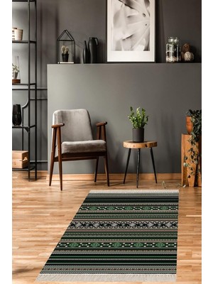 Zemira On The Clouds Kilim Desenli Etnik Dijital Baskı Yıkanabilir Kaymaz Taban Salon Halı Yollu