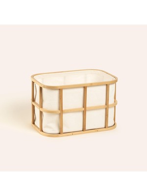 Zemira Dalı Bambu Sepet 32X23X20 cm