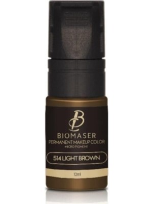 Zemira Biomaser Kalıcı Makyaj Nano Pigment Boya, 514 Light Brown, 12 ml