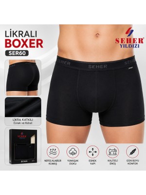 Lumina Seher Erkek Likralı Boxer 3'lü