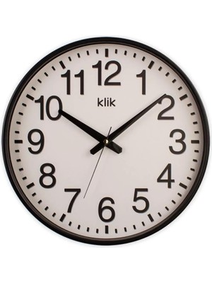 Zemira Klik Simplex - Siyah Çerçeveli Duvar Saati