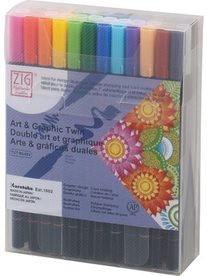 Zemira Kuretake Zig Art&graphic Twin TUT-80/48V 48 Li̇