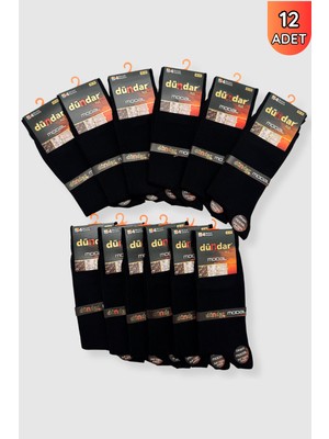Dündar Çorap 4124 Dündar Erkek Modal Likra Çorap 12LI Siyah