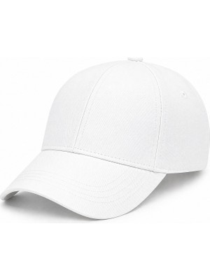 Y1051-008 Suyutti Gabardin Şapka 6lı Beyaz