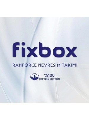 Cotton Box Fixbox Ranforce Tek Kişilik Çarşafı Lastikli Nevresim Takımı Vibra Tarçın